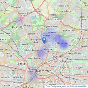 Pearson Ferrier - Cheetham Hill listings heatmap