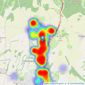 Pearsons - Clanfield listings heatmap