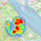 Pearsons - Hythe listings heatmap