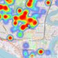 Pearsons - Southampton listings heatmap