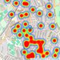 Pedder - East Dulwich listings heatmap