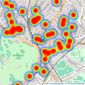 Pedder - Herne Hill listings heatmap