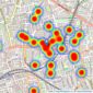 Pedder - Peckham listings heatmap