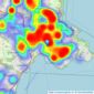 Pegg Estates - Torquay listings heatmap