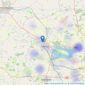 Pelham James - Oakham listings heatmap