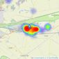 Pennell & Partners - Whittlesey listings heatmap