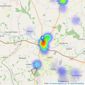 Penny & Sinclair - Burford listings heatmap