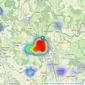 Penny & Sinclair - Henley On Thames listings heatmap