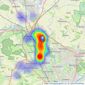 Penny & Sinclair - Summertown listings heatmap