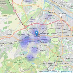 Penny Lane Homes in Paisley Limited - Paisley listings heatmap