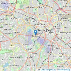 Pennycuick Collins - Birmingham listings heatmap