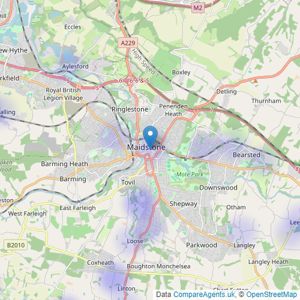 Period Homes by Simon Miller - Maidstone listings heatmap