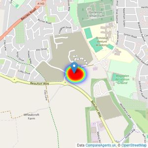 Persimmon Homes Anglia listings heatmap