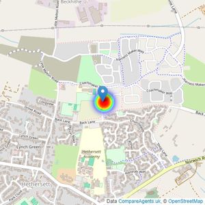 Persimmon Homes Anglia listings heatmap