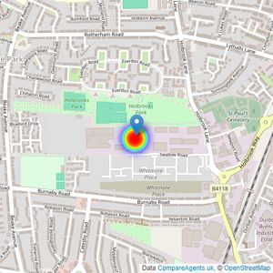 Persimmon Homes Central listings heatmap