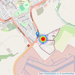 Persimmon Homes Cornwall listings heatmap