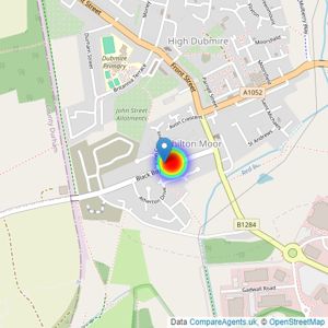 Persimmon Homes Durham listings heatmap