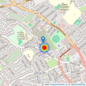 Persimmon Homes Nottingham listings heatmap