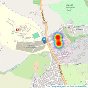 Persimmon Homes listings heatmap