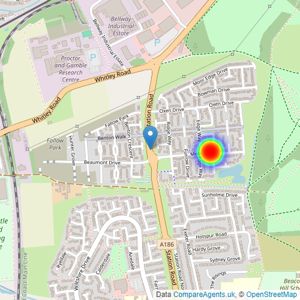 Persimmon Homes listings heatmap