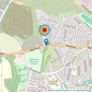 Persimmon Homes listings heatmap