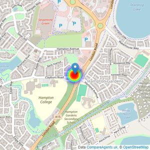 Persimmon Homes listings heatmap