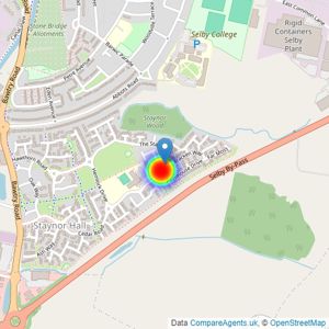 Persimmon Homes listings heatmap