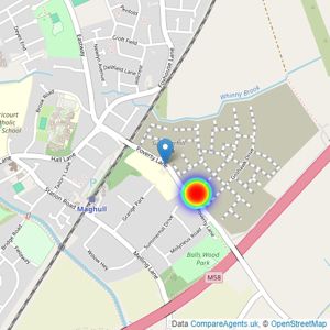 Persimmon Homes listings heatmap