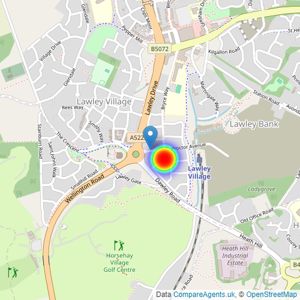 Persimmon Homes listings heatmap