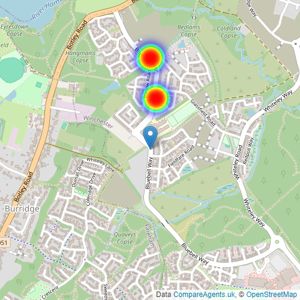 Persimmon Homes listings heatmap