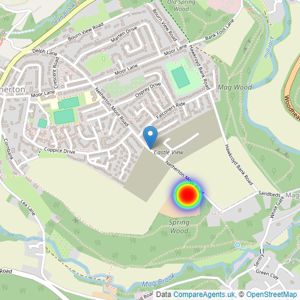 Persimmon Homes listings heatmap