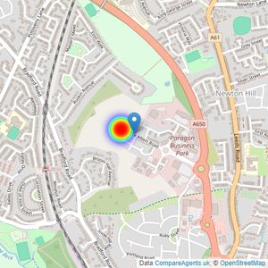 Persimmon Homes listings heatmap