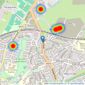 Persimmon Homes listings heatmap