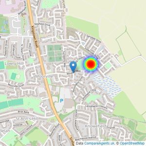 Persimmon Homes listings heatmap