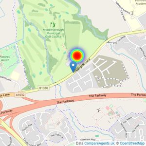 Persimmon Homes listings heatmap