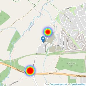 Persimmon Homes listings heatmap