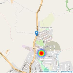 Persimmon Homes listings heatmap