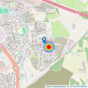 Persimmon Homes listings heatmap