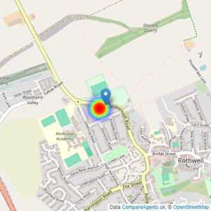 Persimmon Homes listings heatmap