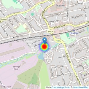 Persimmon Homes listings heatmap