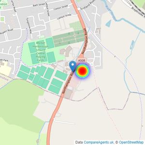 Persimmon Homes listings heatmap