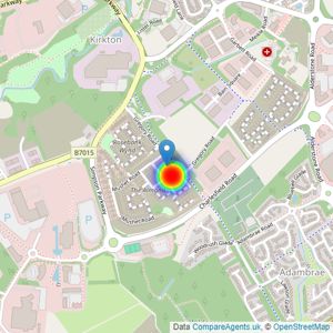 Persimmon Homes listings heatmap