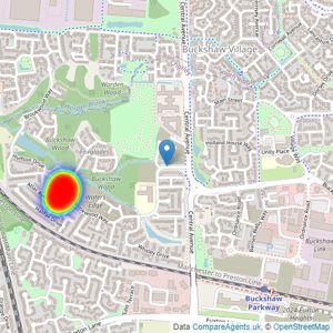 Persimmon Homes listings heatmap