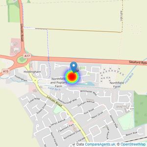 Persimmon Homes listings heatmap