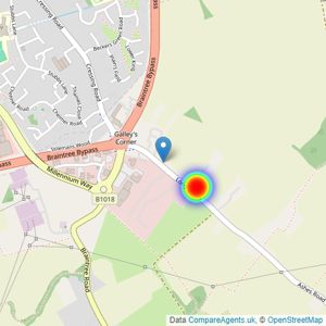 Persimmon Homes listings heatmap