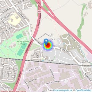 Persimmon Homes listings heatmap