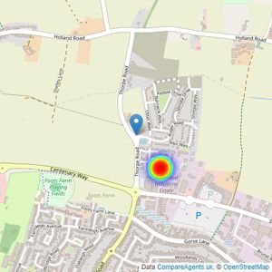 Persimmon Homes listings heatmap