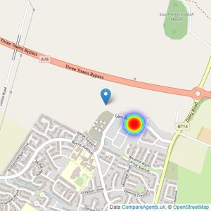 Persimmon Homes listings heatmap