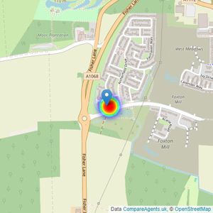 Persimmon Homes listings heatmap