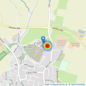 Persimmon Homes listings heatmap